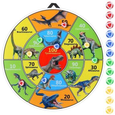 Imagem de Jogo de dinossauro para crianças Sticky Ball Dartboard ZOHANINDL 76cm
