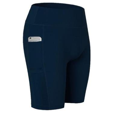 Imagem de Bermuda Fitness Bolso Lateral Academia Dry Cintura Média Unissex - - D