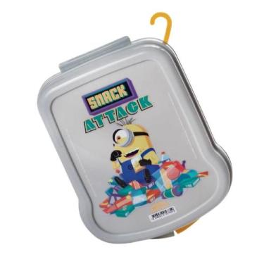 Imagem de Sanduicheira Minions Plásutil Cinza/amarelo