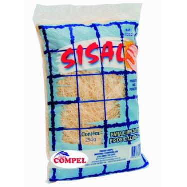 Imagem de Esponja em fibra sisal para limpeza 250 g - Compel