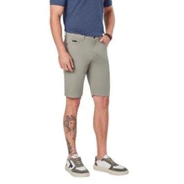 Imagem de Bermuda Sarja Pedal Casual Reta Masculina Max Denim 12176 Chumbo-Masculino