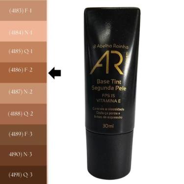 Imagem de Base Tint Segunda Pele Bege Médio F-2 FPS 15 AR Maquiagem Abelha Rainh