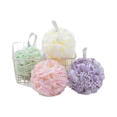 Imagem de Esponja De Banho De Renda Brilhante Para Adultos, 2 Peças, Para Esfoli