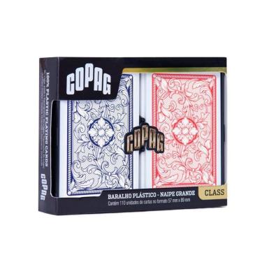 Imagem de Baralho Copag Class de Plástico - Embalagem com 2 Unidades