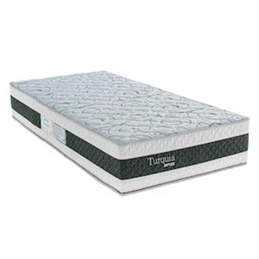 Imagem de Colchão Solteiro Molas Pocket Turquia Pillow Inn 30x88x188cm Branco Grafite Biflex