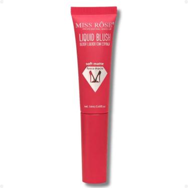 Imagem de Blush Líquido Com Esponja Miss Rôse Fosco Macio 02 14ml