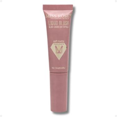 Imagem de Blush Líquido Com Esponja Miss Rôse Fosco Macio 01 14ml