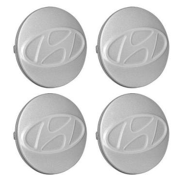 Imagem de Jogo Calotinha 59mm Centro de Roda Hyundai i30 Prata - DCAPS