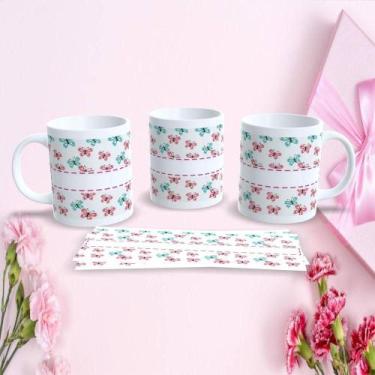 Imagem de Caneca de Porcelana 325ML Mães Estampa 91 Branca Dia das Mães Apta mic