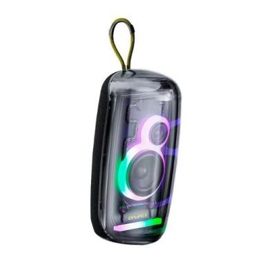 Imagem de Caixa de Som Bluetooth Awei KA32 20W Transparente LED RGB Subwoofer e 