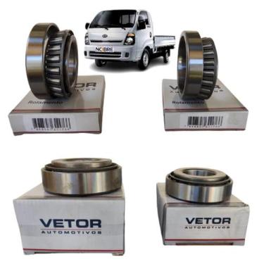 Imagem de Kit 4 rolamento diferencial bongo 2500 32307 30306 tr458020 - Girar Ro