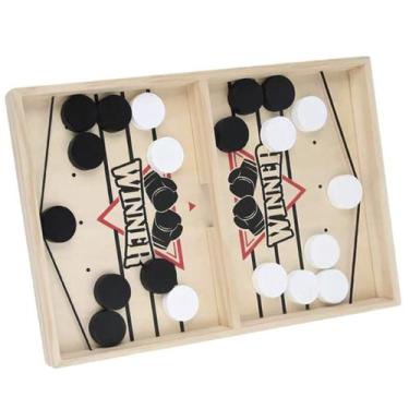 Imagem de Jogo Sling Puck Disco Rápido Estilingue Madeira Infantil Adulto Divers