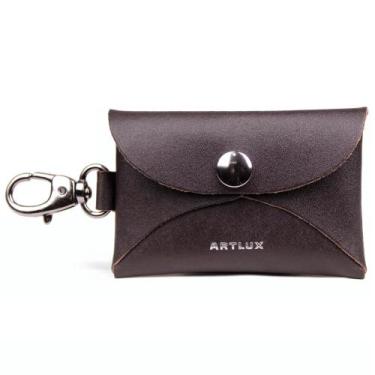 Imagem de Chaveiro Charm Bag Porta Moedas Notas e Cartões em Couro Artlux 516 -,