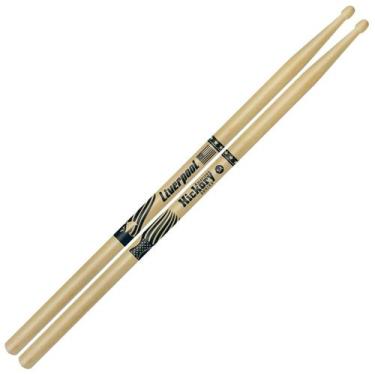 Imagem de Baqueta Liverpool 5A American Hickory Series Profissional Madeira Par 