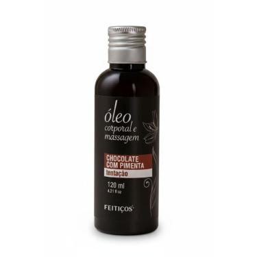 Imagem de Óleo Corporal E Massagem Chocolate Com Pimenta Tentação 120Ml