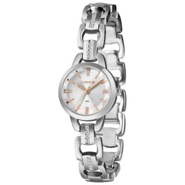 Imagem de Relógio LINCE feminino prateado corrente LRMM067L25 S1SX