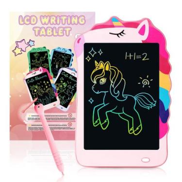 Imagem de Tablet LCD para Desenho Decute Unicórnio 8,5" Brinquedo Educativo