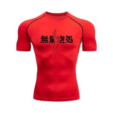 Imagem de Camiseta De Compressão Masculina De Secagem Rápida Para Academia, Mang