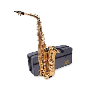 Imagem de Saxofone Alto Dominante Dourado com Semicase