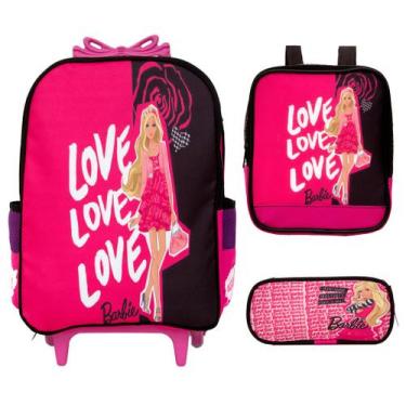Imagem de Mochila Infantil Grande de Rodinhas Barbie Menina