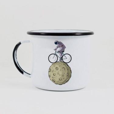 Imagem de Caneca esmaltada luna 370ml aventuraria, BRANCO