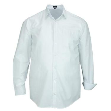 Imagem de Camisa Social LBL Masculina Plus Size Manga Longa Com Bolso Extra Gran