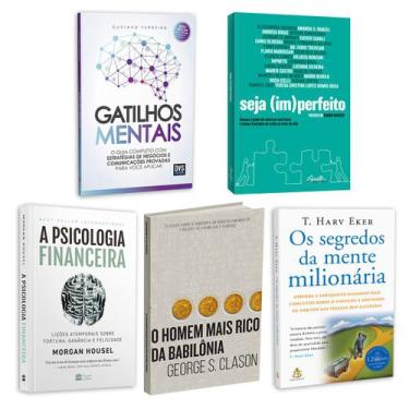 Imagem de Kit 5livros, Gatilhos Mentais, Psicologia Financeira, Homem Mais Rico 