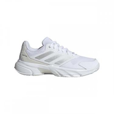 Imagem de Tenis Adidas Courtjam Control 3 ID2457 Tênis Padel Feminino, Branco, 3