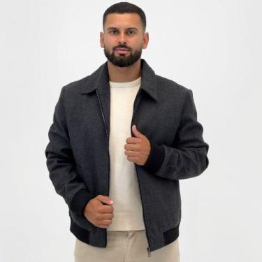 Imagem de Jaqueta Broken Rules Bomber em Tecido Masculina, M, Preto