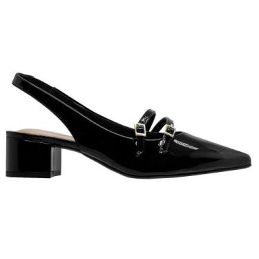Imagem de Sapato Feminino SlingBack Beira Rio 4182.224 Preto, 37, Preto