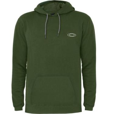 Imagem de Moletom Oakley Canguru Ellipse WT24 Masculino Herb, Camarone, M