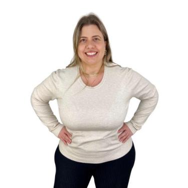 Imagem de Sueter Plus Size - Decote V ou O - Várias Cores 658048 - ORIGINAL JEAN