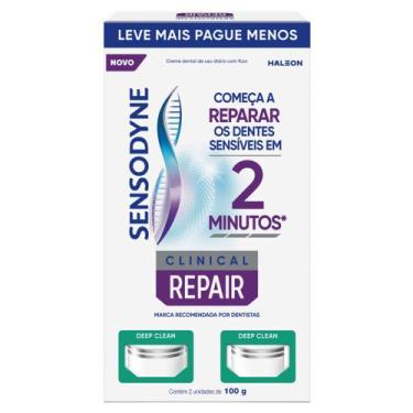 Imagem de Creme Dental Sensodyne Clinical Repair Deep Clean 2 Unidades de 100g c