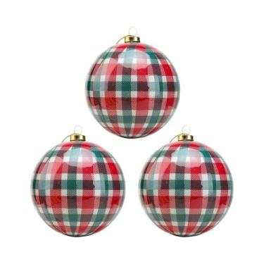 Imagem de Decorações Para Árvore De Natal De 8cm, Conjunto De 3 Peças, Bolas De 
