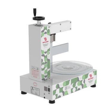 Imagem de Nivelador de Coberturas de Bolos Bailarina Elétrica BNCB-360 com Prato Giratório 360mm Verde Bivolt Braesi