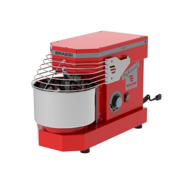 Imagem de Amassadeira Espiral 3kg 10 Velocidades AES-03 B18882 Vermelho Bivolt para Massas Braesi