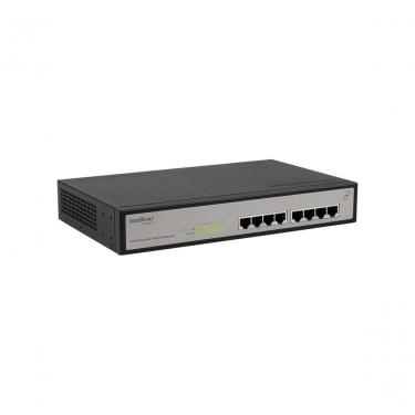 Imagem de Switch Fast Ethernet 8 Portas SF802AF com Poe Ativo IEEE802.3af 124W Intelbras