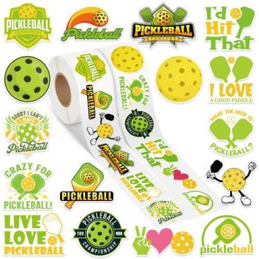 Imagem de Adesivo Roll A1diee Funny Pickleball 1000 unidades de vinil impermeáve