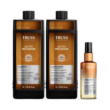 Imagem de Combo Truss Nutri Infusion Shampoo 1L + Condicionador 1L + Óleo Capila