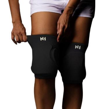 Imagem de Joelheira Flyer Preto M Knit 3D Sem Costura EVA 12mm Alta Proteção para Esportes, Conforto e Mobilidade