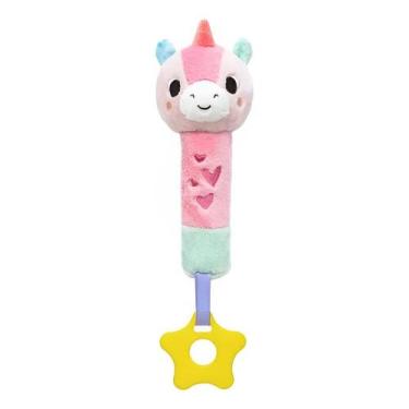 Imagem de Buzininha Infantil com Mordedor Buba Zoo Panda / Unicórnio, Rosa Unicó