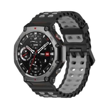 Imagem de Pulseira De Silicone Colorida E Respirável Para Huami Amazfit T-Rex 3 
