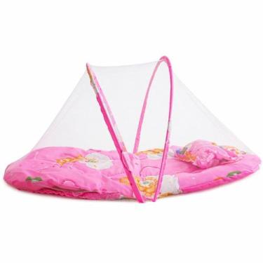 Imagem de Ninho Baby com Mosquiteiro com Travesseiro 92x45cm Bene Casa Rosa