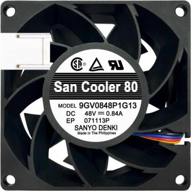 Imagem de Cooler 9GV0848P1G13 48V 40.32W 0.84A 4 Fios 4P 80X80X38MM B3 - Sanyo D