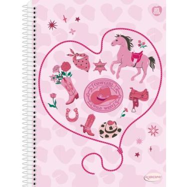Imagem de Caderno 15 Materias Capa Dura Kbom Feminino 300 Folhas Capa:2 - ANIMAT