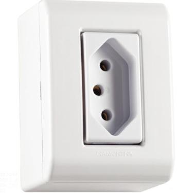 Imagem de Caixa de Sobrepor com 1 Tomada 2P+T 20 A 250 V Tramontina LizFlex Bran