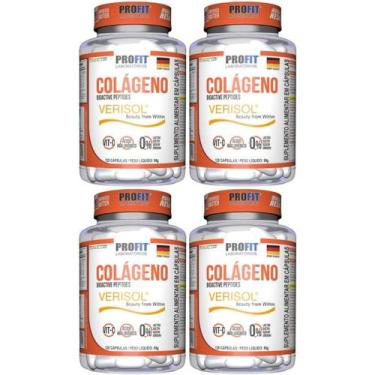 Imagem de 4x Colágeno Hidrolisado Verisol com Vitamina C 120 Cáps - PROFIT