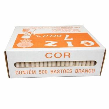 Imagem de Giz Escolar Plastificado 500 Unidades Branco - Sete Belo - OUTRAS MARC