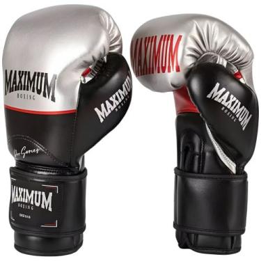Imagem de Luva de boxe muay thai profissional pro silver - maximum, 16oz