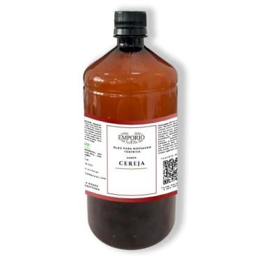 Imagem de Óleo Acelis Original Deslizante Relaxante Para Massagem 1l Cereja